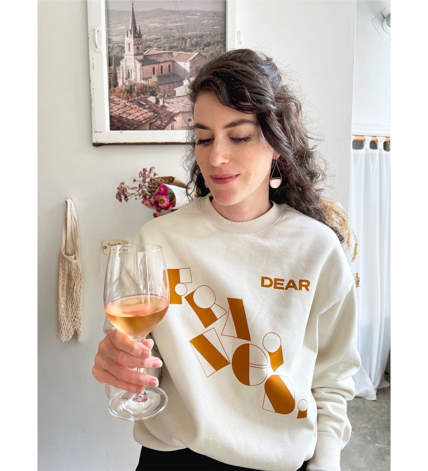 Dear Francis Cream Tumble Pullover Sweatshirt
