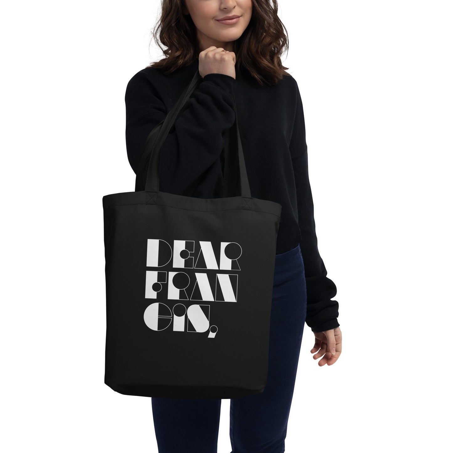 Dear Francis Stacked Black Tote Bag